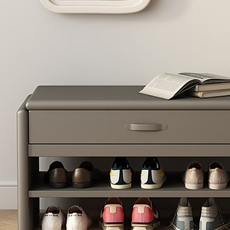 47.2in Shoe Storage Bench, Gray