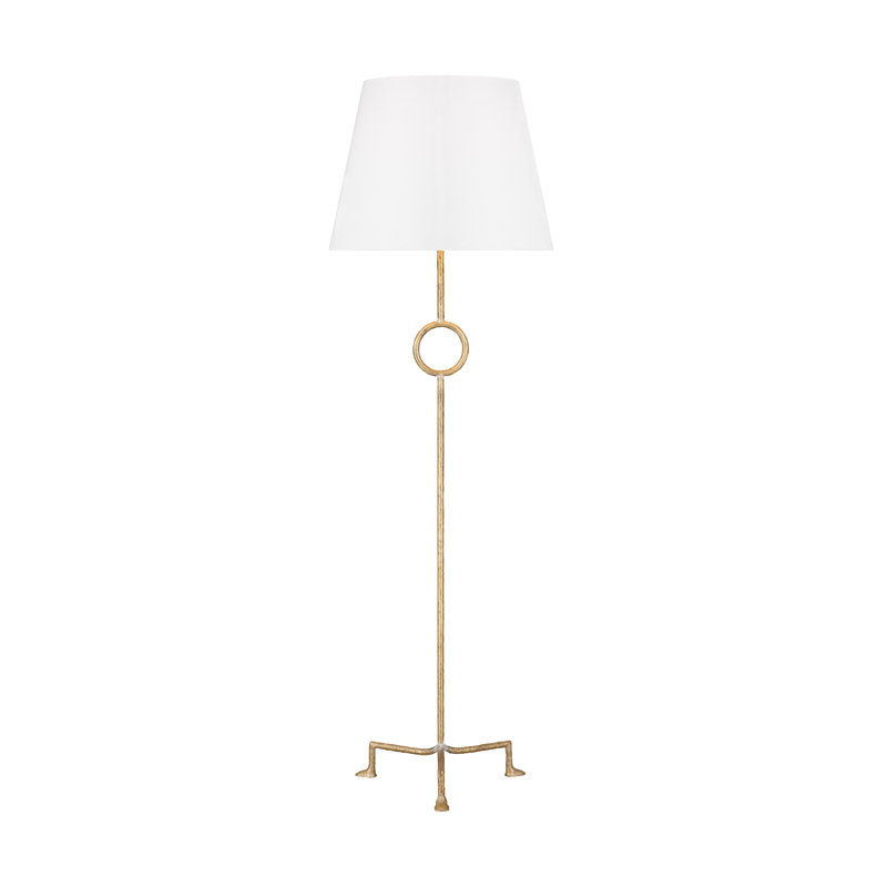Lampe sur pied traditionnelle 64 po Michaeline, Bord de mer doré