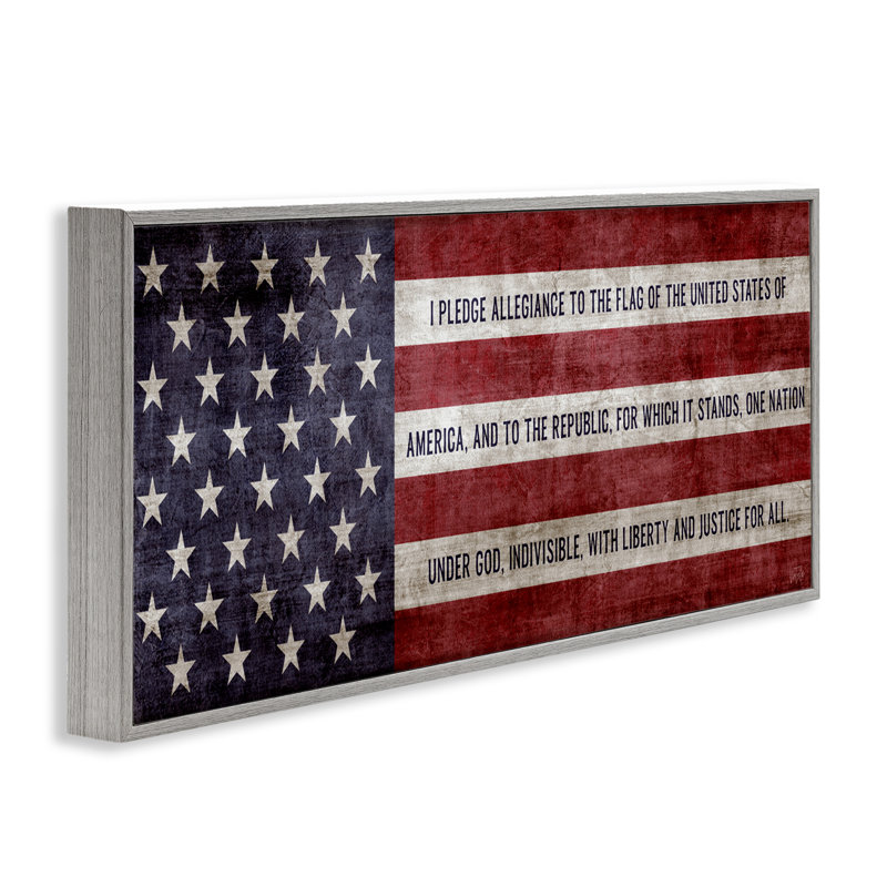 «Pledge Of Allegiance», art de la giclée encadrée par Natalie Carpentieri, Estampe numérique Farmhouse, H 13 po x l 30 po