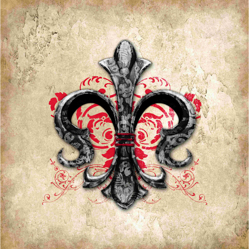 " Damask Fleur ", 36" H x 36" W