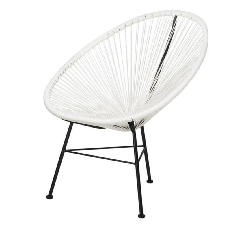 Chaise d'appoint Marilyse, Blanc