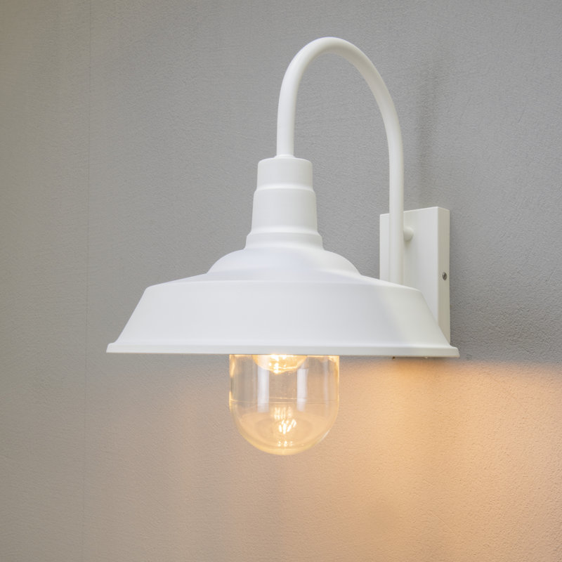 Trapani Outdoor Wall Light Down, White