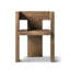 Fauteuil d'appoint sculpté en orme massif récupéré Avenel, brun moyen-foncé Heritage-1060753450