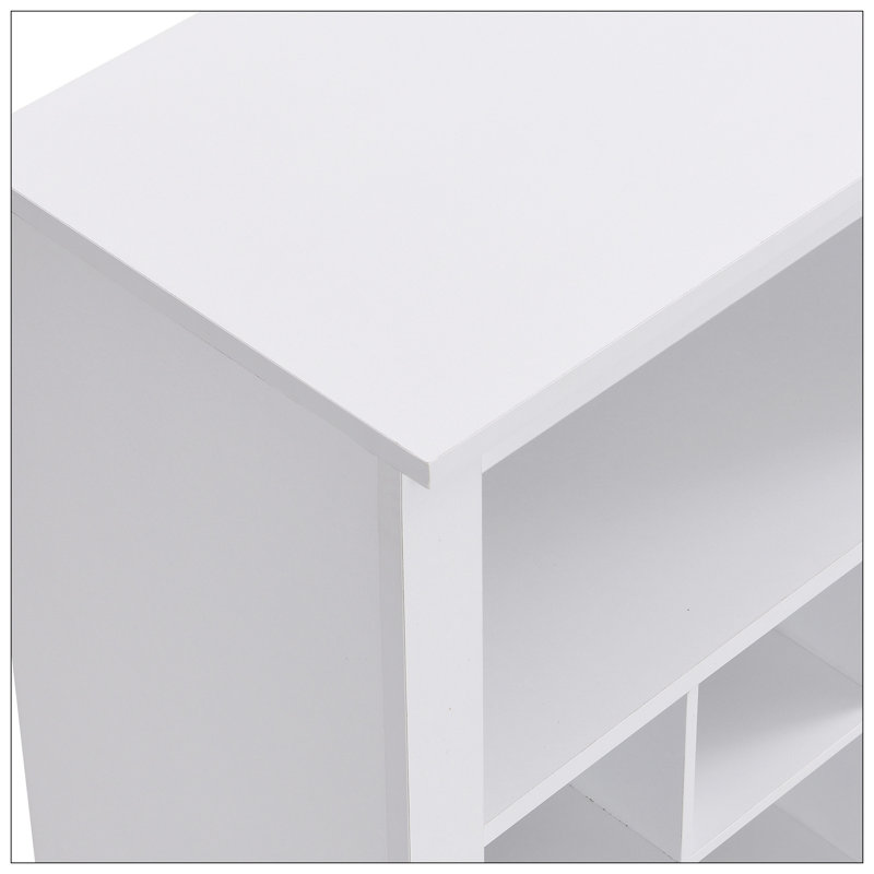Stylish Design 30 Shoe Cubby Console, Contemporary Shoe Cabinet With Multiple Storage Capacity, Free Standing Tall Cabinet With Versatile Use For Hallway,  Bedroom