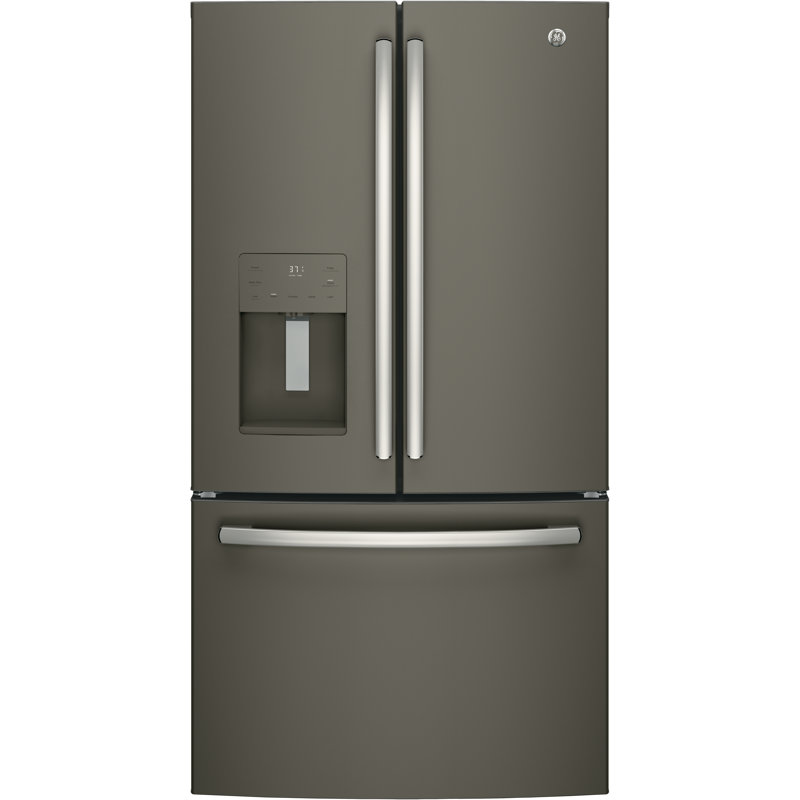 Slate French Door Refrigerator with Ice Maker and LED Lighting