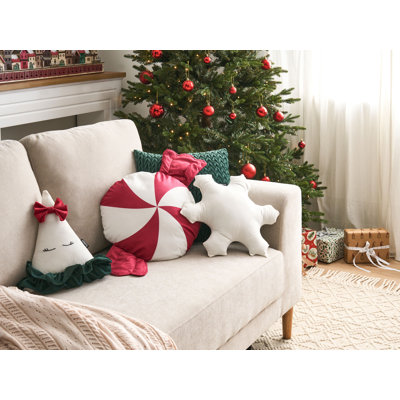 NOELNEST Geometric Novelty Throw Cushion