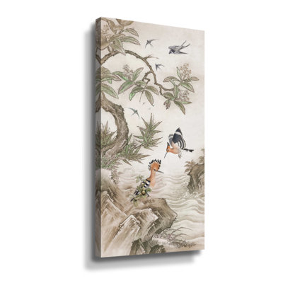 Chinoiserie, deux - peinture sur toile