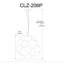 Luminaire suspendu 6 lumières Charlize-101100797