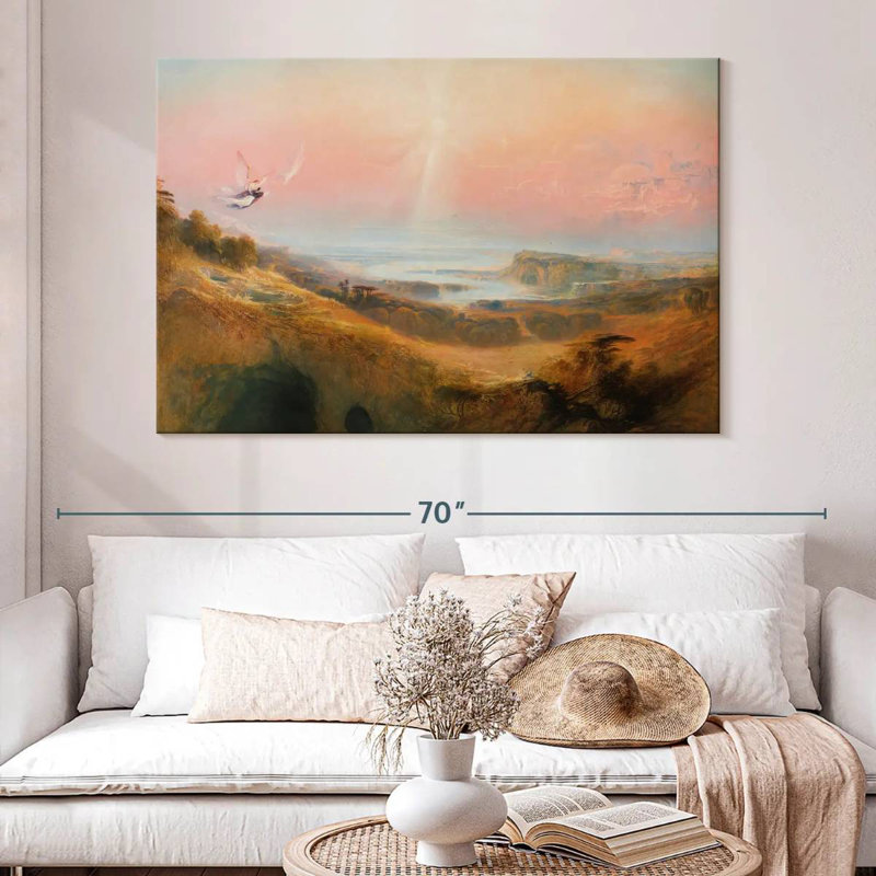 Adella Celestial City And River Of Bliss, 34" H x 51" W