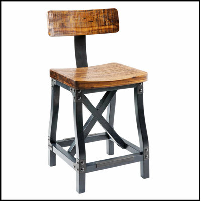 Elegant Counter Stool with Back for Comfort and Style, Perfect for Modern Kitchens and Bars.