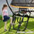 Springless Trampoline Kids 10FT Round Trampoline with Safety Enclosure Net for Kids & Adults Outdoor Fun