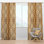Damask pattern - Mid-Century Curtain - Velvet Room darkening - 1 panel