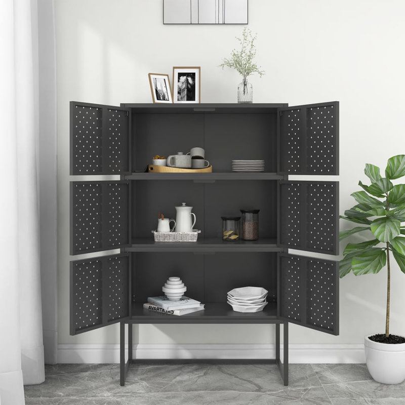 Armoire de rangement Darril, Anthracite