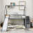 Twin over Twin House Bunk Bed with Convertible Slide,Storage Staircase-91054559