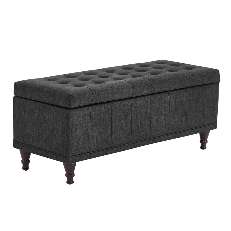 Banc de rangement Klaus, Noir