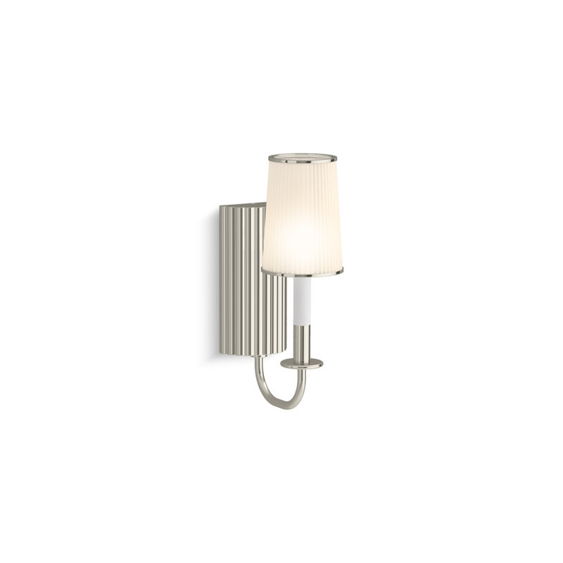 Tresdoux One-Light Sconce, Polished Nickel