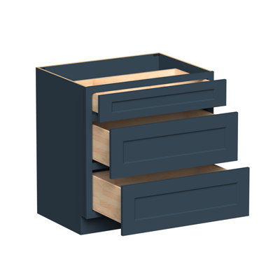 Armoire de tiroir de cuisine prête à assembler l 33 po x P 24 po x H 34,5 po CASAINC