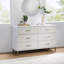 Commode blanche, champagne et or-1193926767