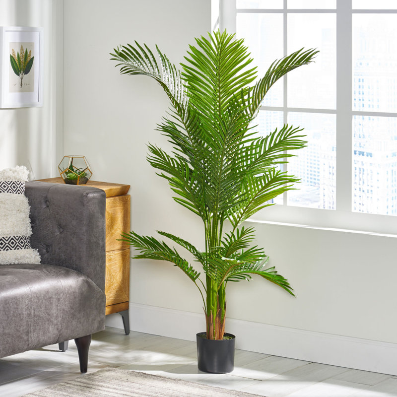 59 In. Artificial Palm Tree Artificial Tree, 59 in x 31 in