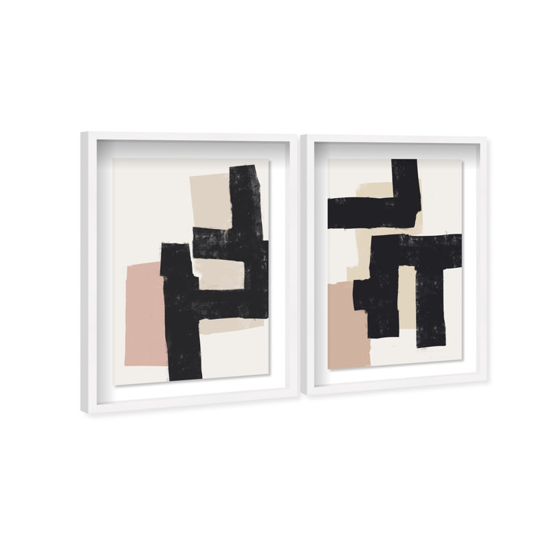 Nowhere Set Set by Oliver Gal, 31.5"H x 46.5"W, White Shadowbox