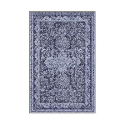 Premium Hall Carpet (3.3 x 6.6 ft), 100% Polyester, 0.4 in Pile Height | Antibacterial, Non-Slip PVC Dot Underside | Machine Washable, 3D Digital Printing | Ideal for Living Room, Bedroom, and Entryway Decor