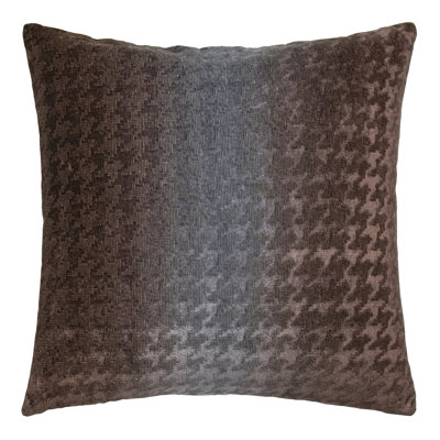 Houndstooth Square Woven Jacquard Pillow