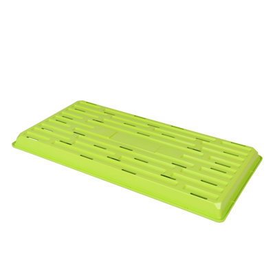 Sunpack 10” x 20” Shallow Plastic Seeding Tray with Holes