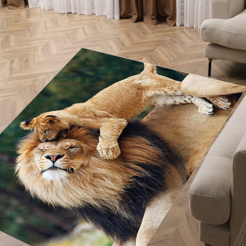 Non-Woven Soft Printed Rug with Elegant Floral Design in Subdued Hues Perfect for Enhancing Any Living Room or Bedroom Decor