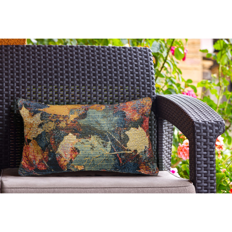  Fall In Love Outdoor Square Pillow Cover, 18" x 12" 