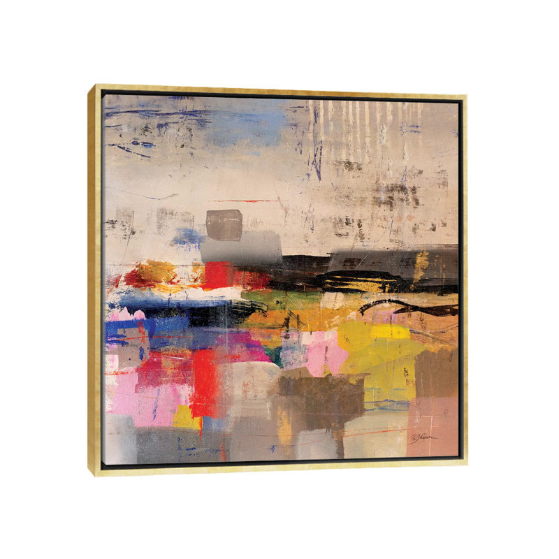 " Float " by Julian Spencer, Gold Framed Canvas, No Mat, 18" H x 18" W x 1.5" D