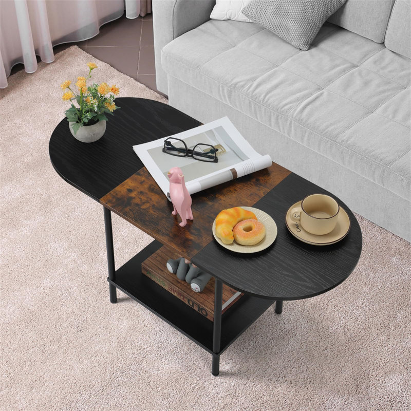 Beeke End Table, Black/Brown