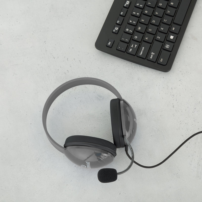 Heavy Duty Mobile-Ready Kids Headphone, Gris
