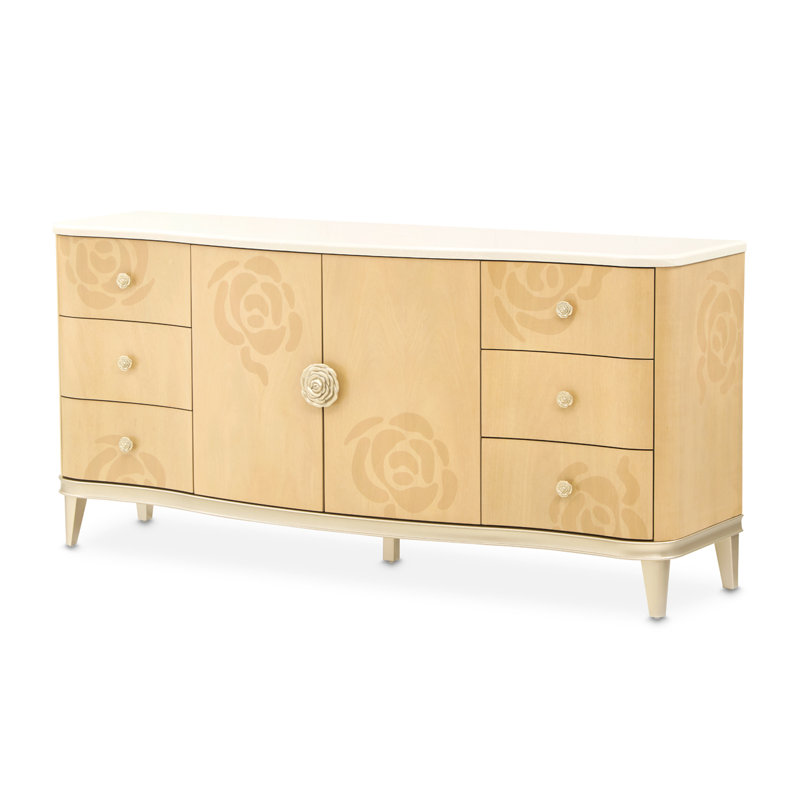 Camellia Field Caramel 6 - Drawer Dresser