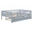 Full Size Wood Daybed With Trundle And Fence Guardrails-124917627-124917632