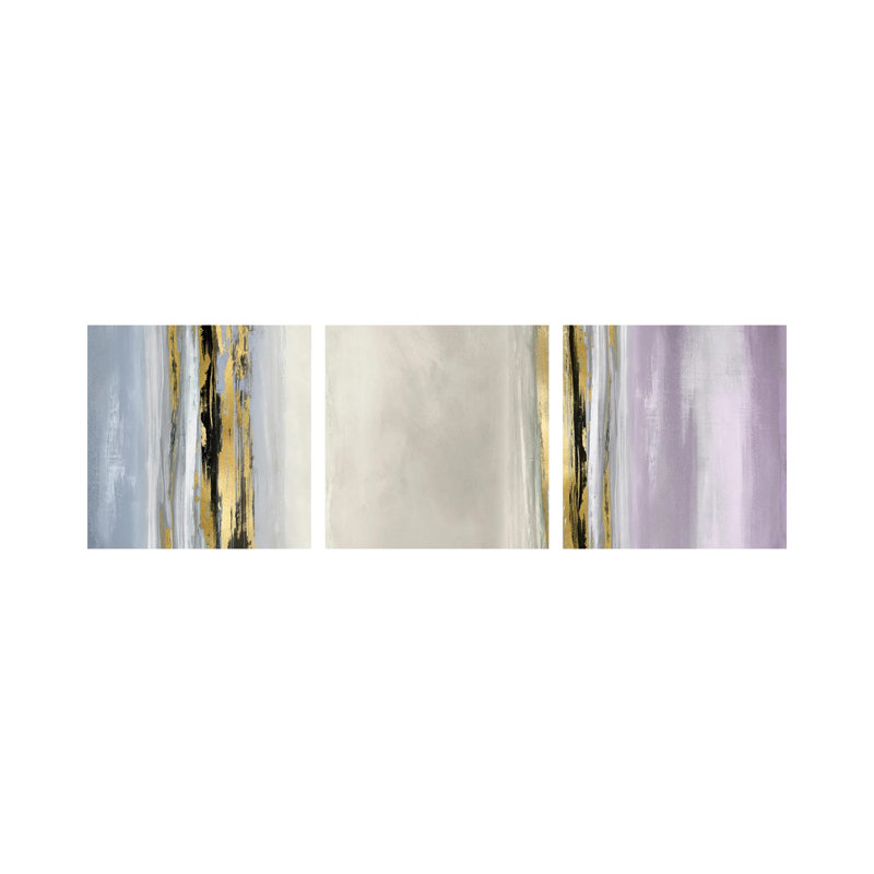 Mouvement vertical - ensemble d'art mural sur toile tendue (ensemble de 3)