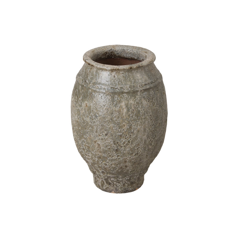 Jar Handmade Ceramic Planter, 20" H x 15.5" W x 15.5" D