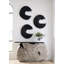 Swoop Wall Art, Black Wood, Small