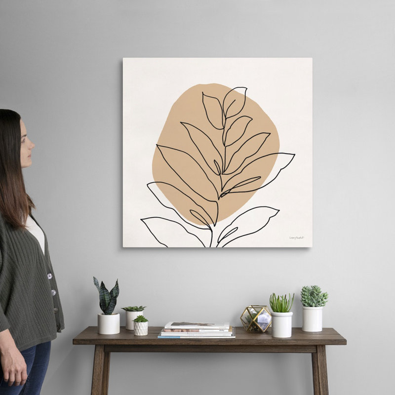 Just Leaves 02, art mural sur toile, Toile tendue, H 30 po x l 30 po