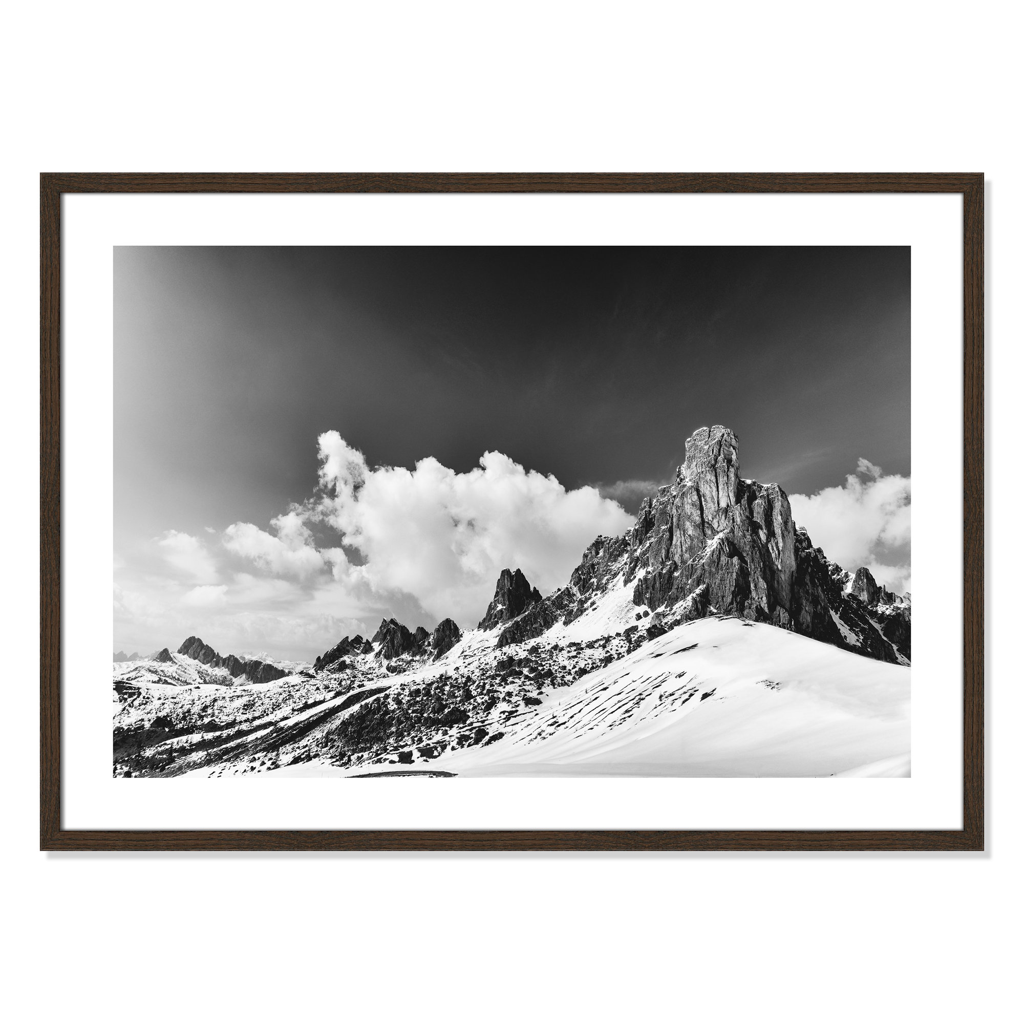 Dragon's Tail by Lars Van De Goor, 25.5" H x 35.5" W x 0.75" D, Walnut Framed