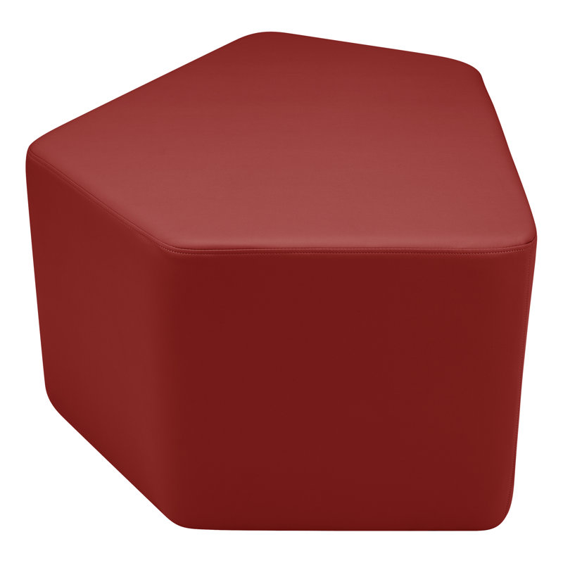 Tabouret Communedi Structuré de Learniture, H 20 po x l 39 po x P 28 po, Bourgogne, Oui