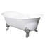Baignoire de trempage sur pattes 72 po x 30 po Aqua Eden-40026725