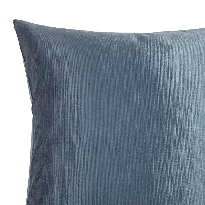  Housse de coussin carré et insert, Bleu, 18 po x 18 po
