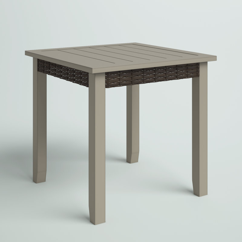 Bertolde Square Steel Outdoor Side Table