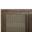 Armoire en bois Mindi de 42 po Bolling avec façades en ruppie maritime et poignées en teck massif