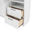 Lit escamotable 4 tiroirs avec garde-robe et tablettes-1489181163