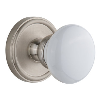 Grandeur Georgetown Rosette Double Dummy with Hyde Park Door Knob