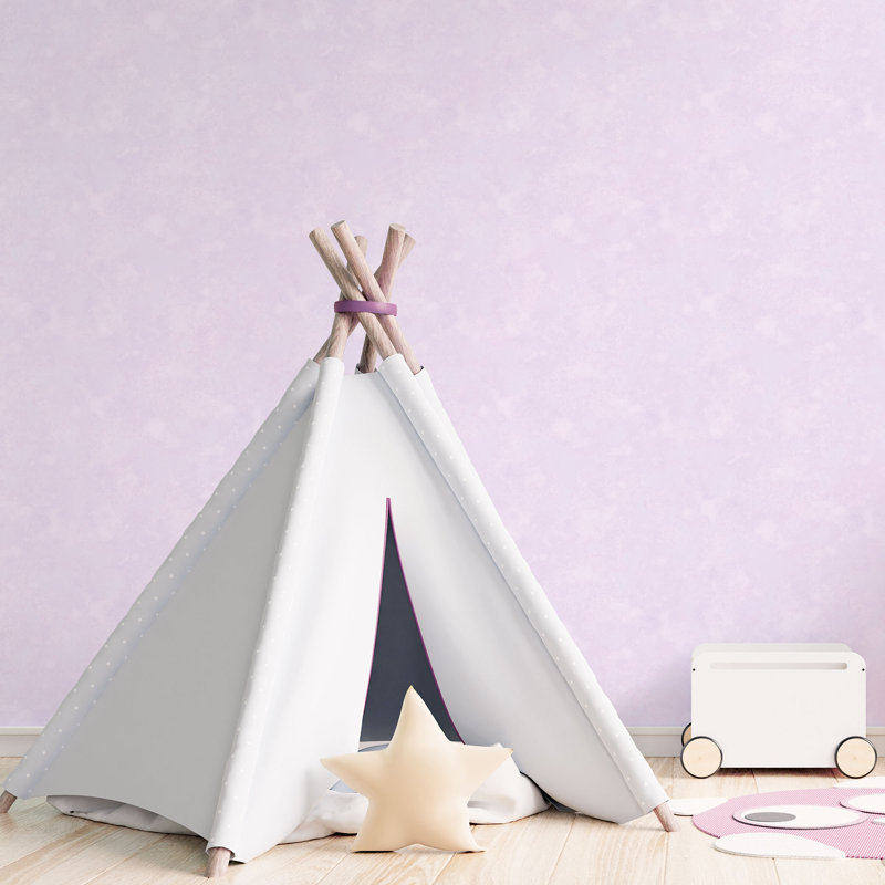 Edgware 10m x 53cm Matte Wallpaper Roll, Purple Glitter