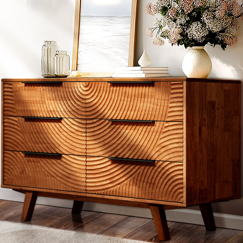 Commode 6 tiroirs ACACIA Harmony, Noyer