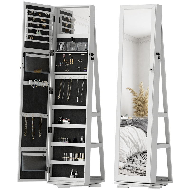 Jewelry Armoire, White