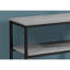 Table d'appoint, console, vestibule, étroit, canapé, stratifié gris, métal noir, contemporain, moderne